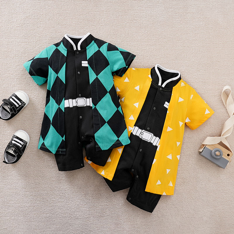 Anime Cosplay Toddler - 男の子のためのアニメのコスプレジャンプスーツ,赤ちゃんの服,幼児のロンパース,新生児のためのスーツ,子供のためのおもちゃ,登山,アニメ,ベジータ,ak暁,夏
