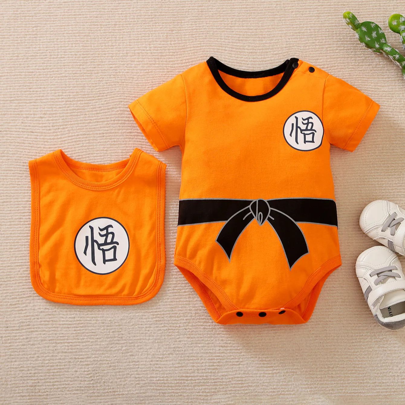 Anime Cosplay Toddler - 0-18M 女の赤ちゃん男の子衣装アニメ服新生児ロンパース幼児ルフィ暁ベジータコスプレジャンプスーツ幼児ハロウィン衣装