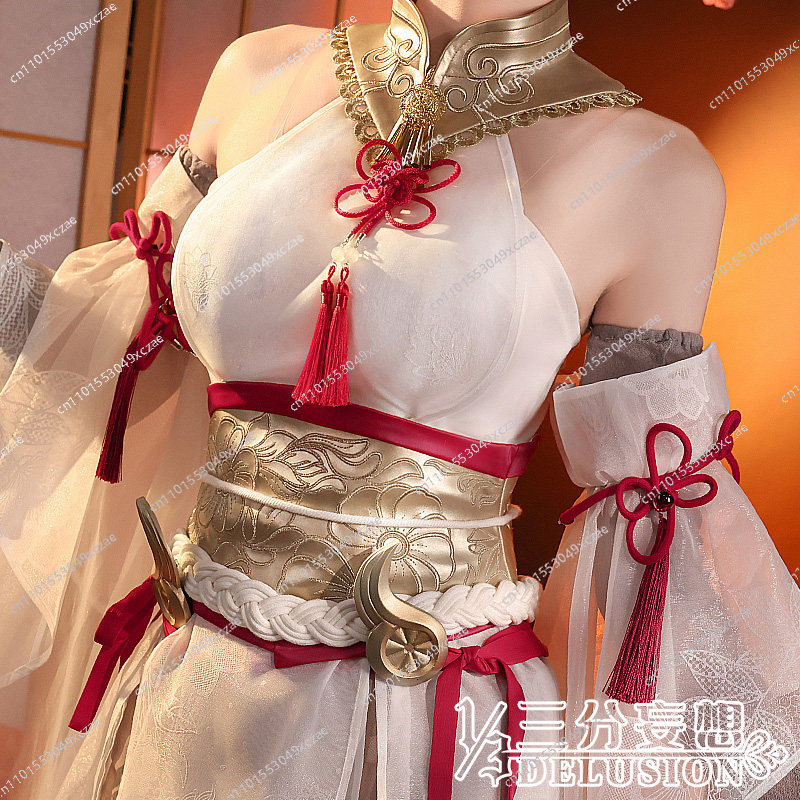 Anime Cosplay Anime - ナラカ：ブレードポイント コスプレ ウォルナットホワイトシルク オタク 羅夢 コスプレ