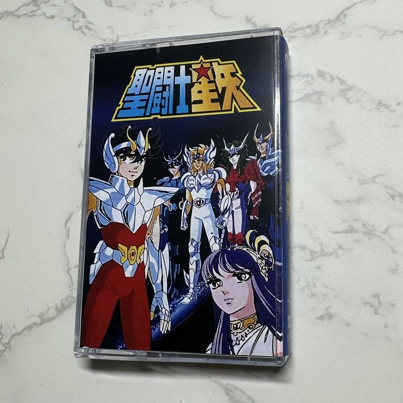 Anime Cosplay Anime - アニメヒロノブ影山音楽テープ聖闘士星矢アルバムカセットコスプレ音楽レコードウォークマンカーレコーダーサウンドトラックボックスおもちゃ小道具