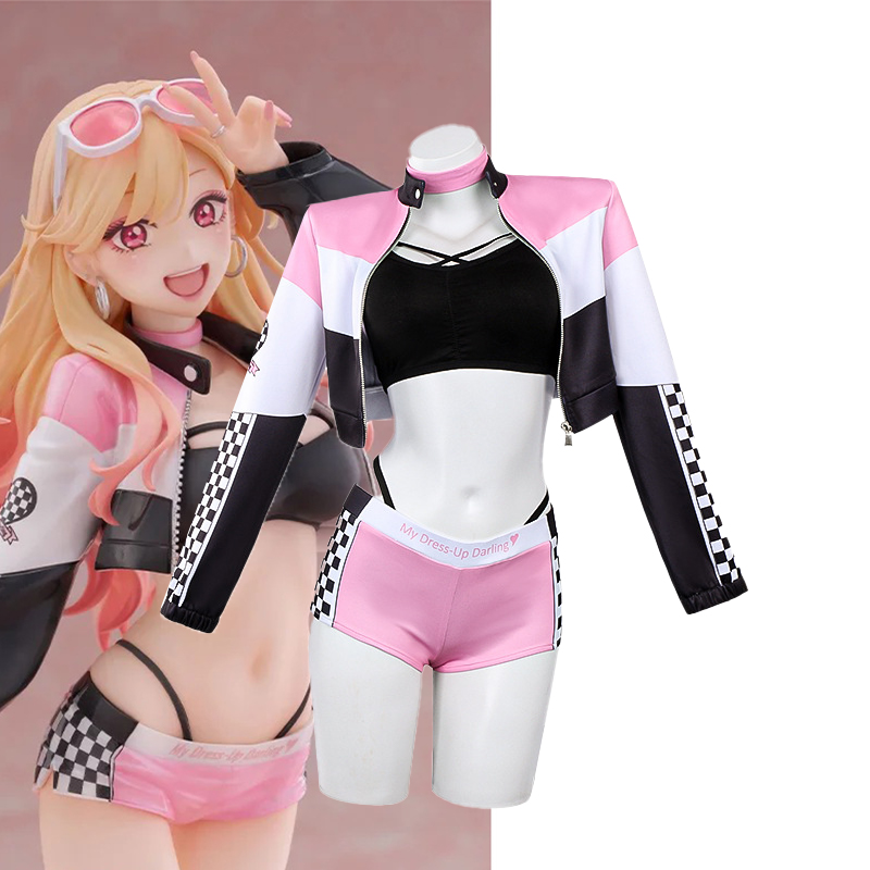 Anime Cosplay Marin - 私のドレスアップダーリン マリン・キタガワ レーシングスーツ アニメコスプレ衣装 女性用ロールプレイ衣装 ハロウィンパーティー用