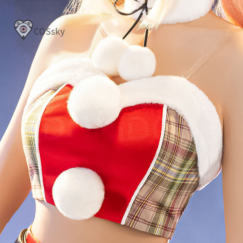 Anime Cosplay Marin - クリスマス北川マリンコスプレ衣装私のドレスアップダーリンクリスマスドレスと帽子ハロウィンアニメパーティーマリンのウィッグヘッドギア