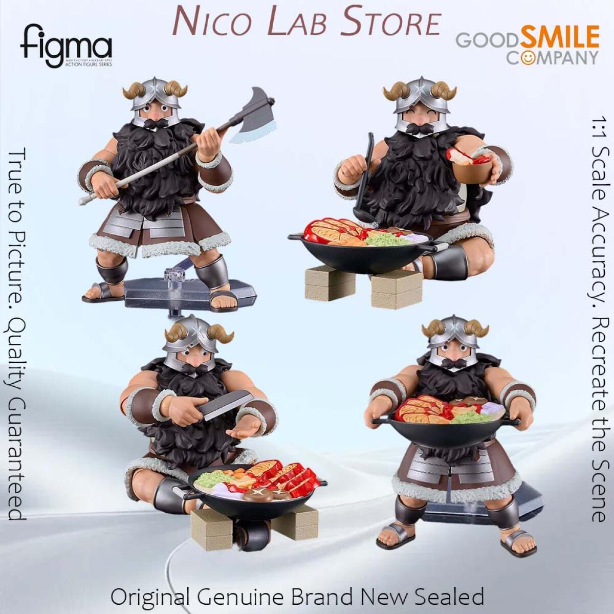 Good Smile Company Figma - オリジナル在庫ありグッドスマイルフィグマ戦士フィギュアアニメデリシャスインダンジョン本物のアクションモデル箱入りおもちゃ