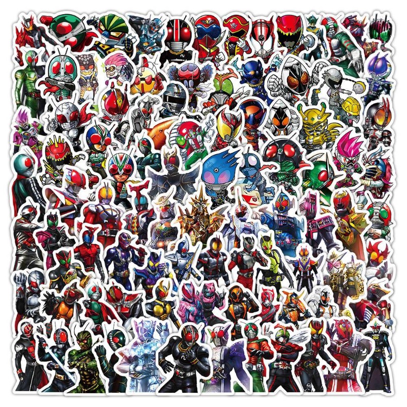Anime Cosplay Diy - 103 個仮面ライダーインス美的かわいい漫画ステッカー防水 DIY アニメグッズデカールノートブックラップトップデスクトップ装飾用