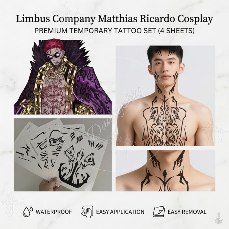マティアス・リカルド ブラックトライバルパターン フェイス＆ - Anime Cosplay Face のレビューと価格