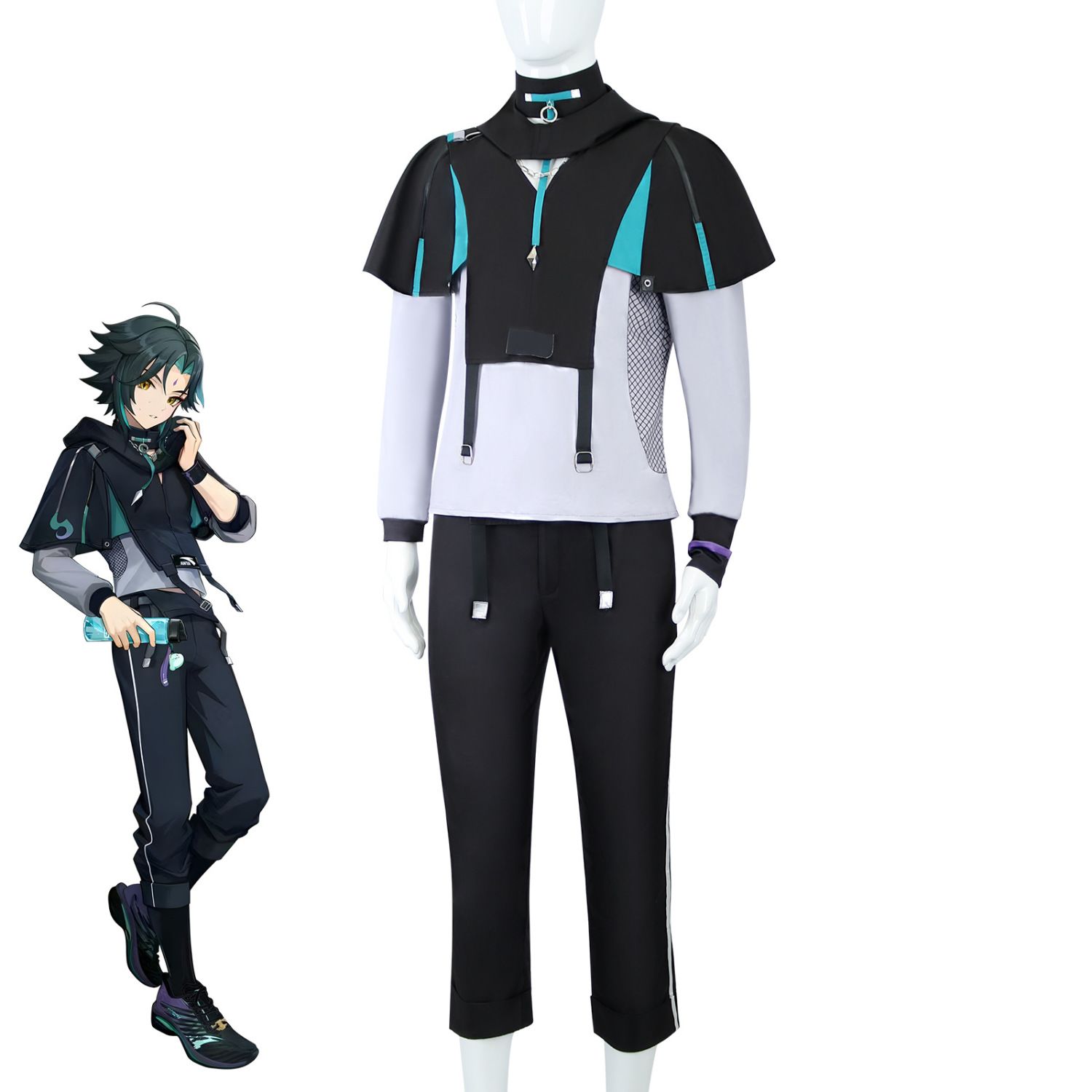 ハロウィン XIAO 衣装ゲーム原神 XIAO 服コスプレ衣 - Anime Cosplay Male のレビューと価格