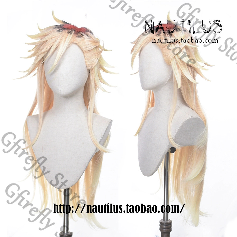 Douma ロングゴールデンヘアウィッグコスプレ衣装小道具デ - Anime Cosplay Shop のレビューと価格