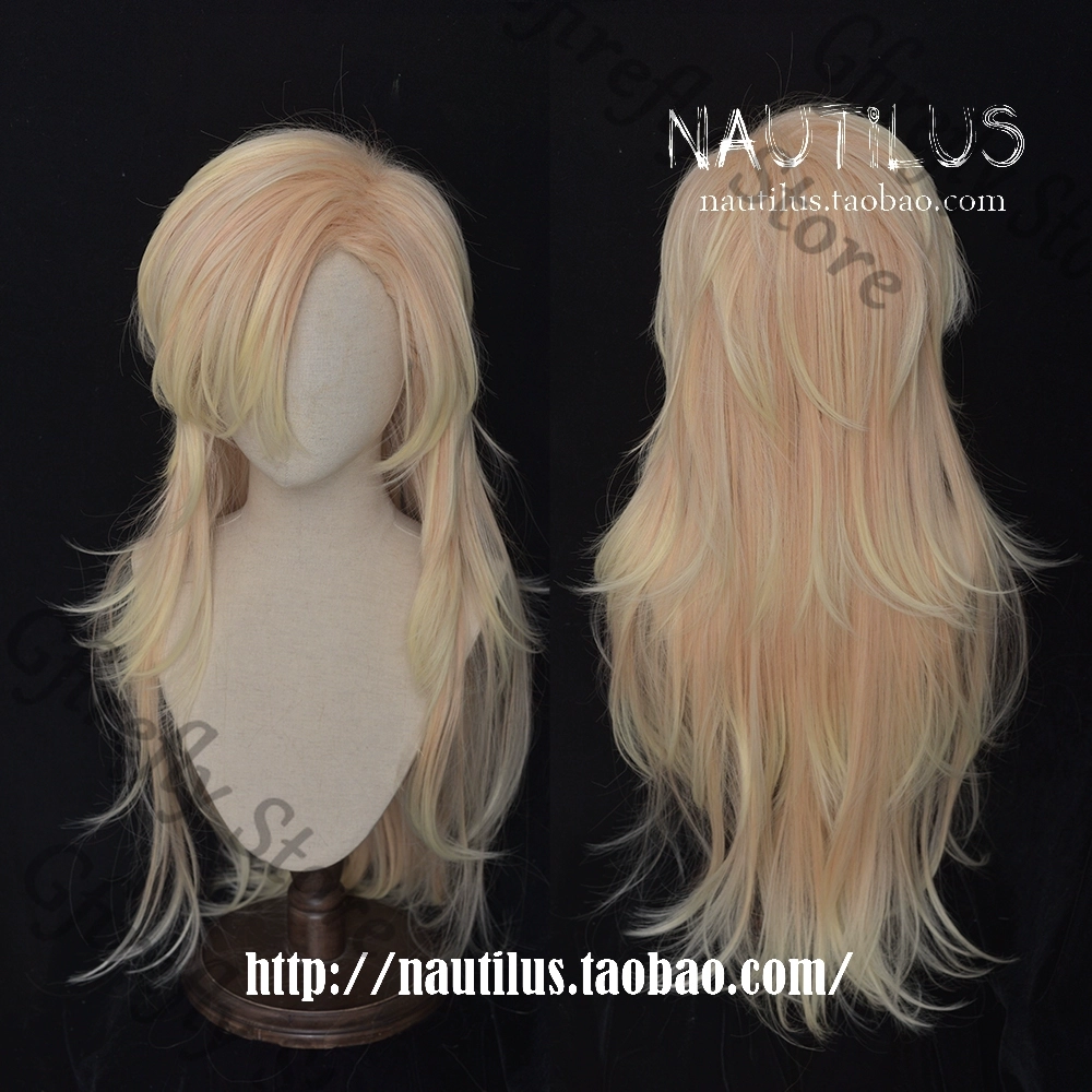 Douma ロングゴールデンヘアウィッグコスプレ衣装小道具デ - Anime Cosplay Shop のレビューと価格