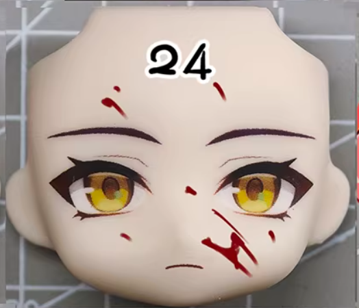 朝巴春馬 Ob11 フェイスゼンレスゾーンゼロ朝巴春馬手作り - Anime Cosplay Face のレビューと価格