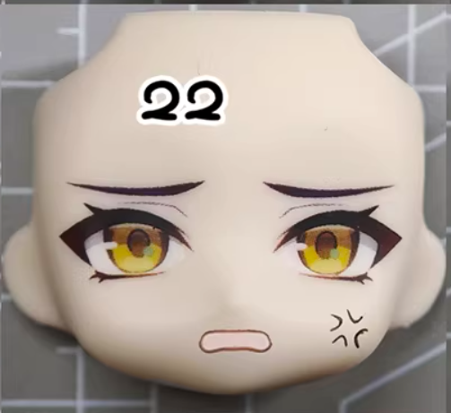 朝巴春馬 Ob11 フェイスゼンレスゾーンゼロ朝巴春馬手作り - Anime Cosplay Face のレビューと価格