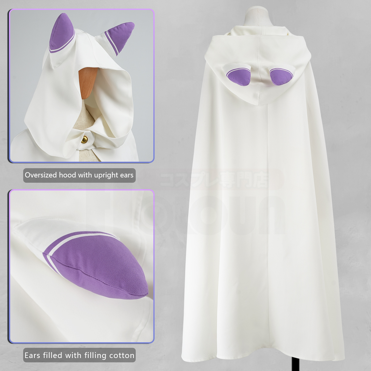 HOLOUN ゼロアニメ エミリア コスプレ衣装 ウィッグ  - Convention Cosplay Anime のレビューと価格