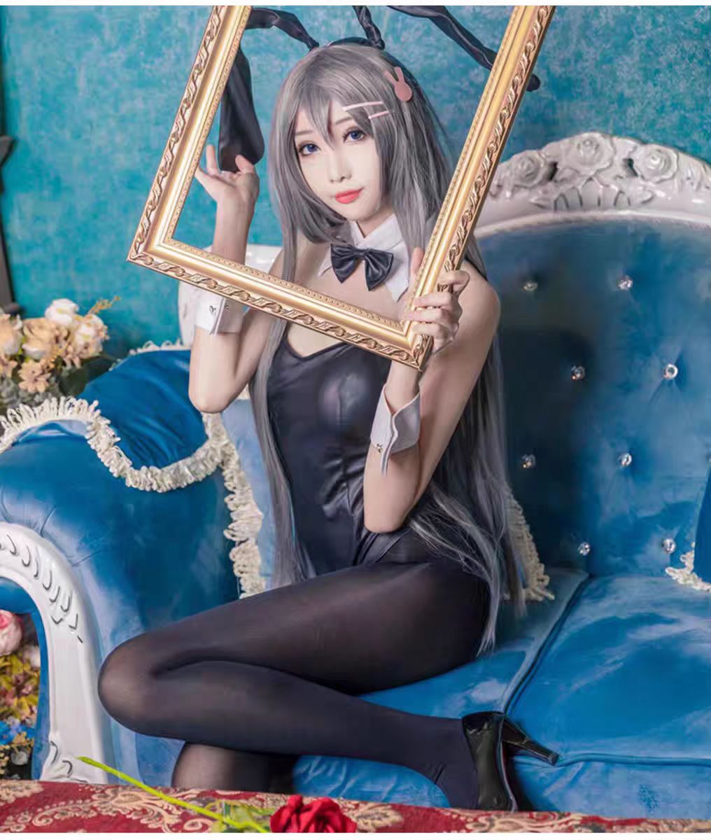 セクシーなバニーガール桜島麻衣コスプレ衣装ジャンプスーツバニ - Anime Cosplay Girls のレビューと価格