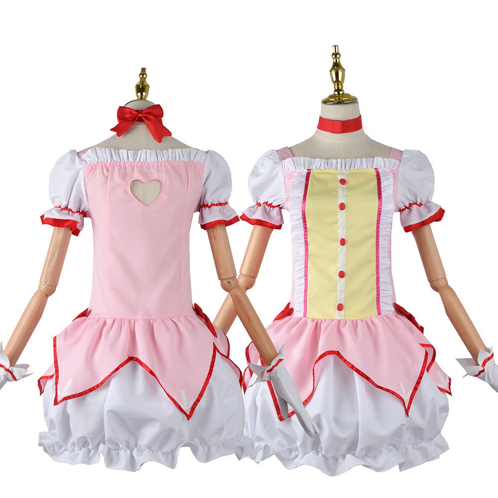 魔法少女まどか☆マギカ コスプレ衣装、鹿目まどか＆暁美ほむら - Anime Cosplay Diy のレビューと価格