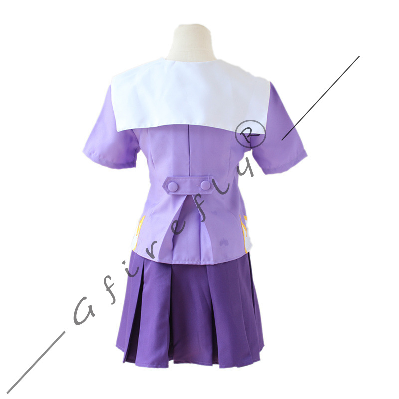 未来日記 アニメキャラクター 桃井優乃の紫色の制服 セーラー - Convention Cosplay Anime のレビューと価格