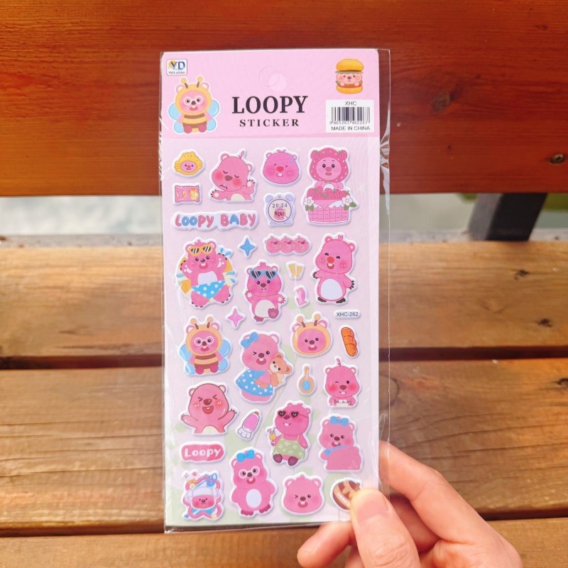 新しいポロロアニメのかわいいループ状3Dフォームステッカー、 - Anime Cosplay Diy のレビューと価格