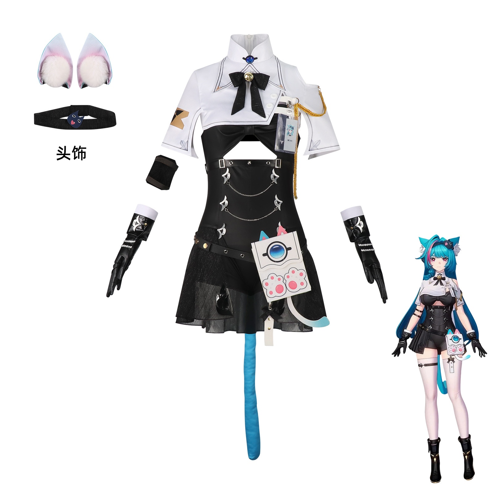 ネバーネス・トゥ・エバネス・ミント コスプレ衣装ウィッグ ア - Convention Cosplay Anime のレビューと価格