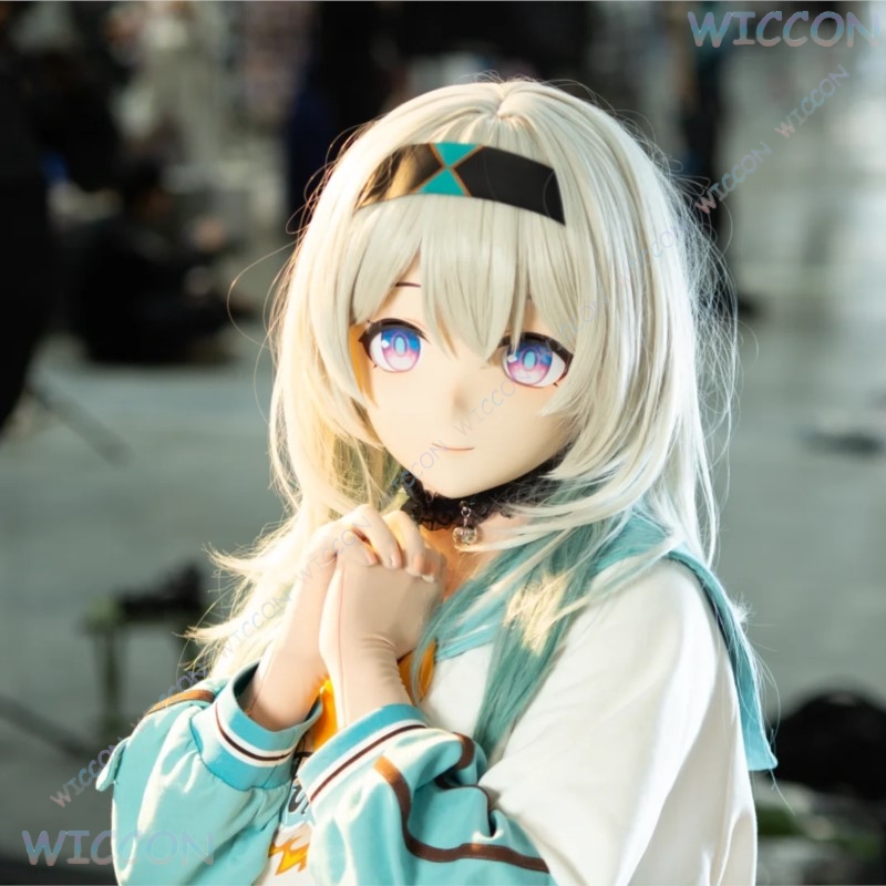 着ぐるみ女性用フェイスマスクアニメゲームコスプレヘッドベース - Anime Cosplay Diy のレビューと価格