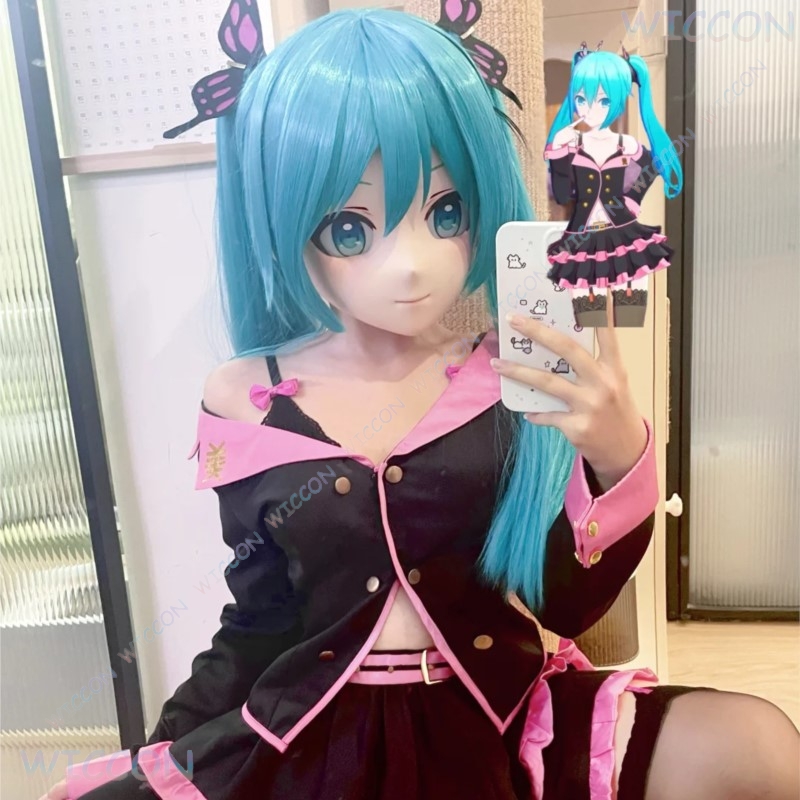 着ぐるみ女性用フェイスマスクアニメゲームコスプレヘッドベース - Anime Cosplay Diy のレビューと価格