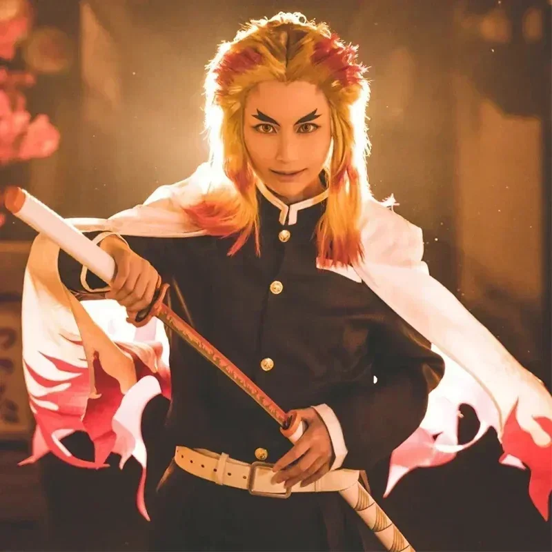 アニメ煉獄杏寿郎コスプレ衣装列車無限の刃ローブスーツ大人子供 - Anime Cosplay Shop のレビューと価格