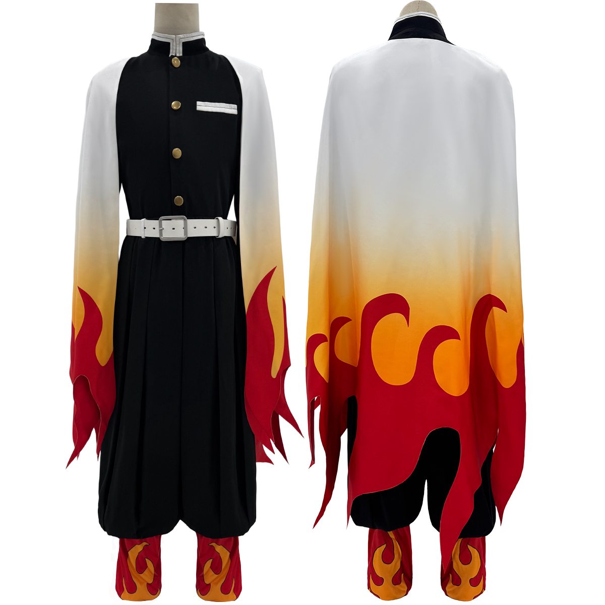 HOLOUN アニメ煉獄杏寿郎コスプレ衣装ウィッグ羽織刺繍ト - Convention Cosplay Anime のレビューと価格
